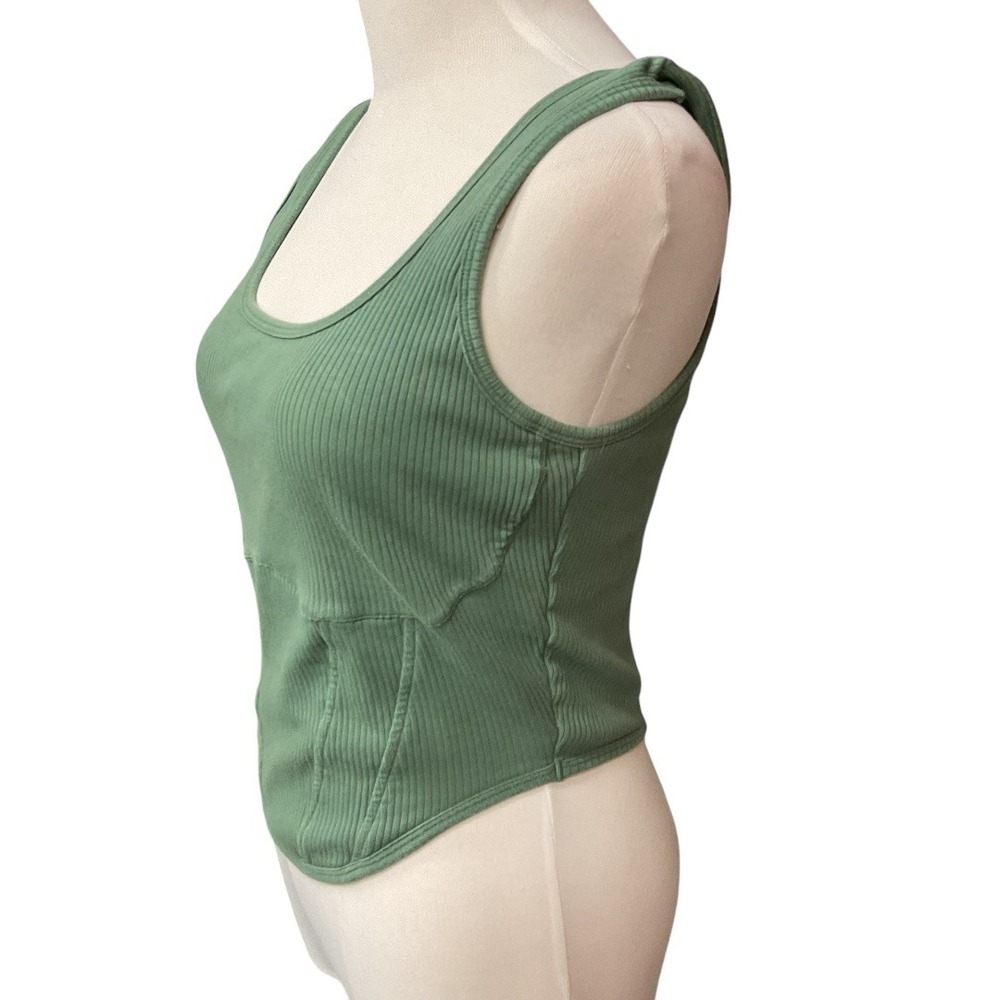 Victoria's Secret PINK The Cinched Corset Bralette Top Fresh Forest Size Large - Picture 5 of 13